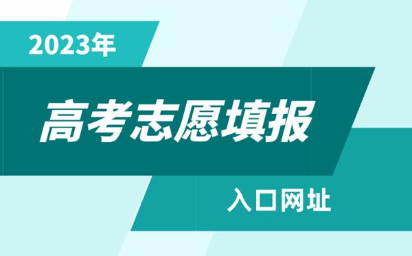 2023年全国各省市高考志愿填报入口网址一览表