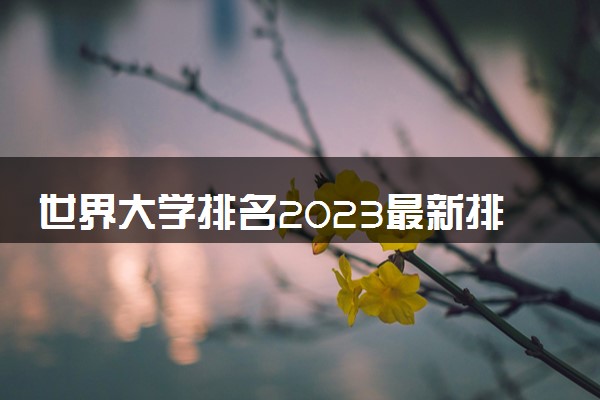 世界大学排名2023最新排名榜 具体榜单