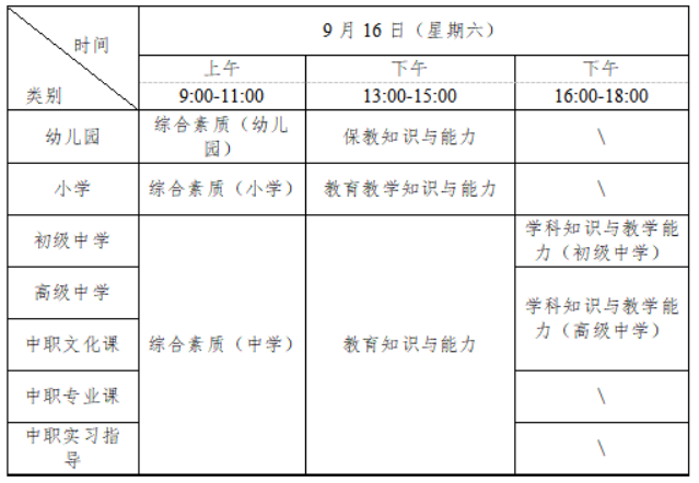 2023下半年教师资格证考试时间是几月几号 哪天考试