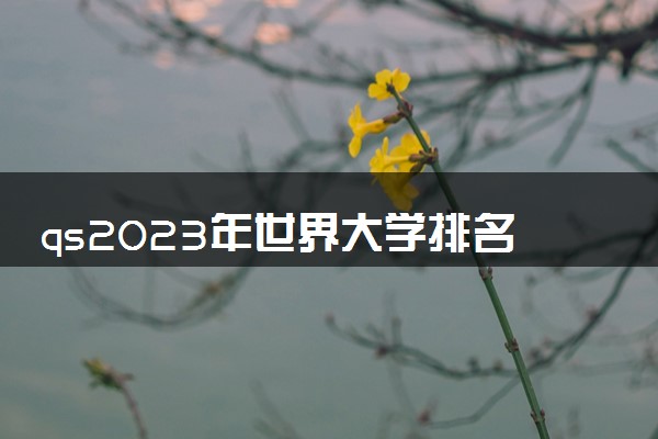 qs2023年世界大学排名 哪些大学很厉害