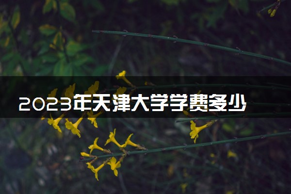 2023年天津大学学费多少钱一年及各专业收费标准查询