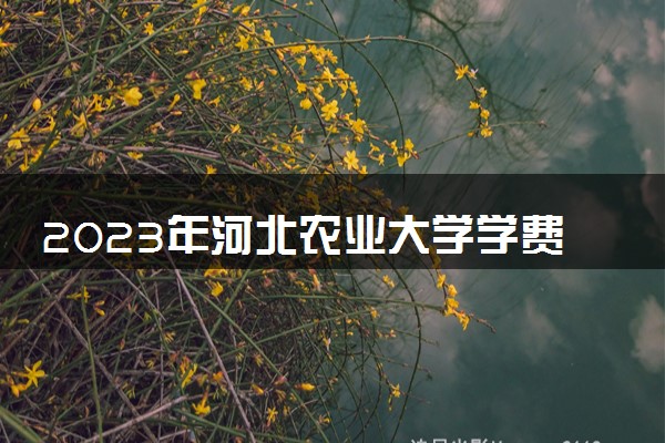 2023年河北农业大学学费多少钱一年及各专业收费标准查询