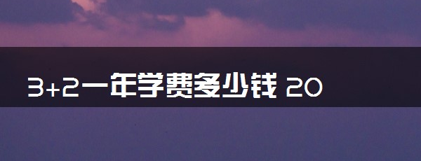 3+2一年学费多少钱 2023大概需要多少钱