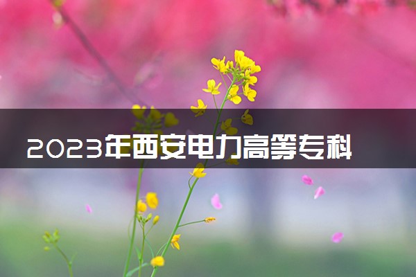 2023年西安电力高等专科学校学费多少钱一年及各专业收费标准查询