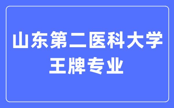 山东第二医科大学王牌专业是什么-有哪些专业比较好？